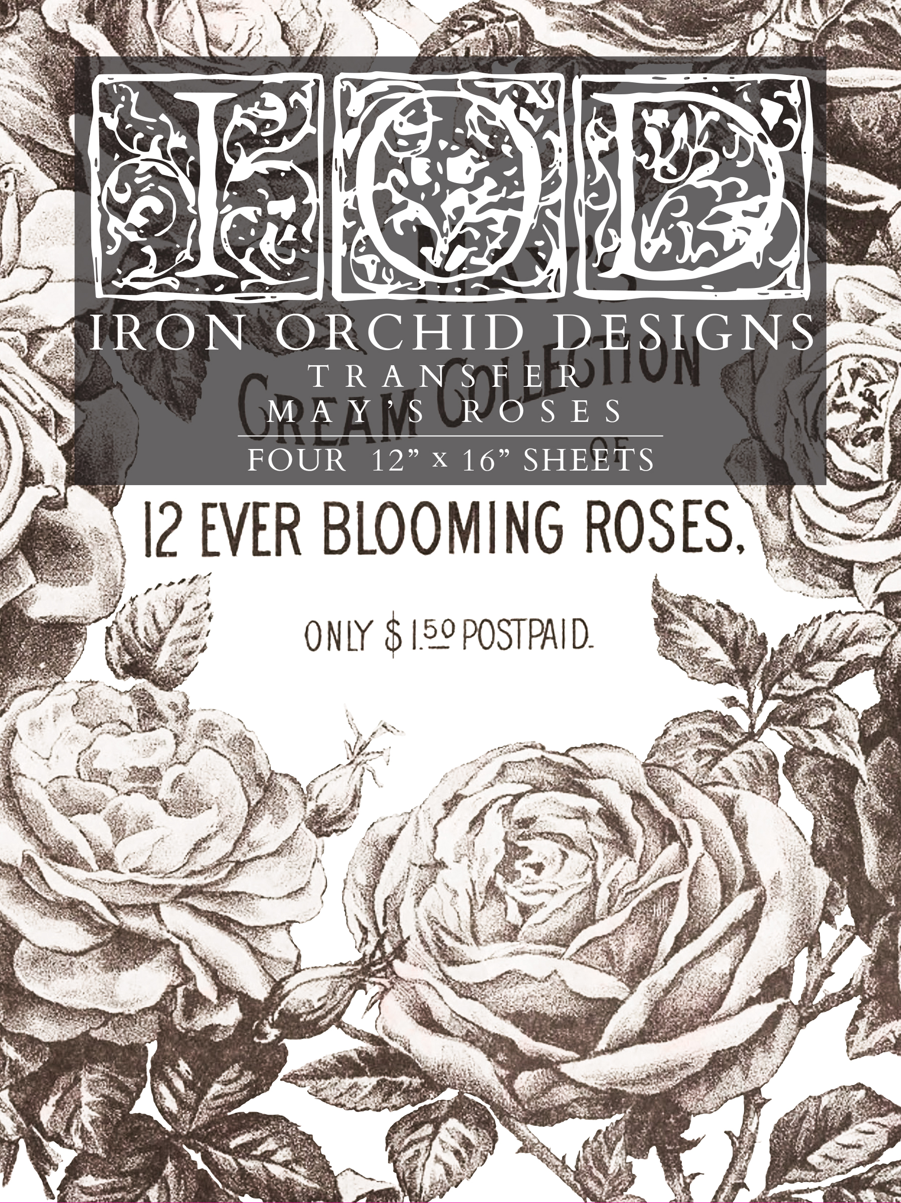 Brocante - IOD Decor Transfer - Sonnet's Garden Blooms -  Creator -  DIY for Home Decor